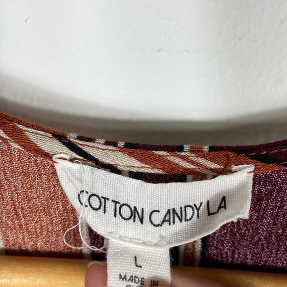 Cotton Candy Multicolor Striped Mini Dress - Picture 4 of 6